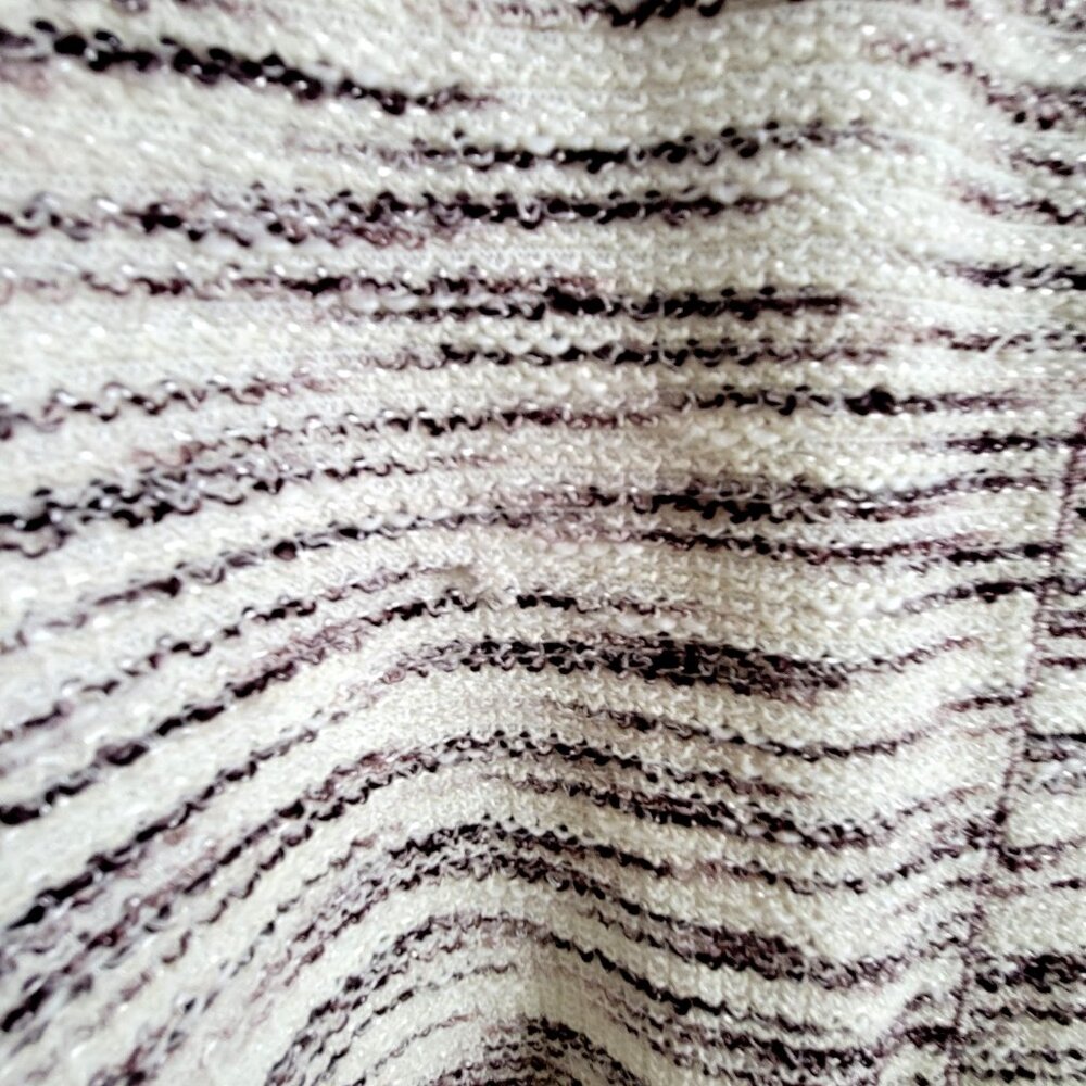 Style & Co Open Blazer Woven Tweed Office Large Academia Earthy Classic Business - Picture 9 of 14